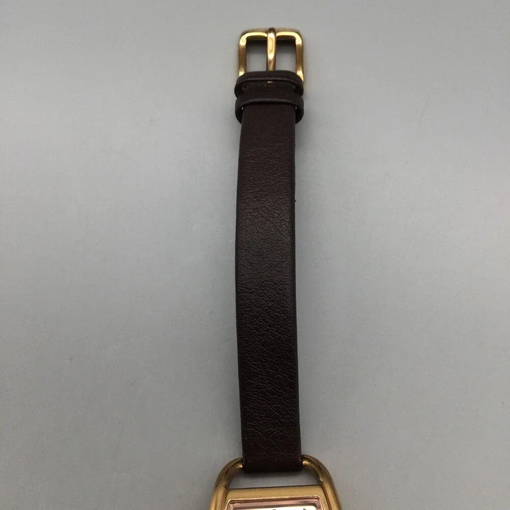 Caravelle New York 44L223 Womens Watch 23mm Rose Gold Tone Leather New Battery